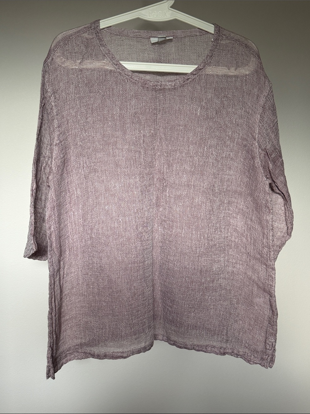 J. Jill Light Mauve Knit Relaxed Tunic